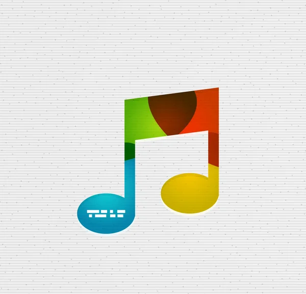 Modern paper design music concept — Stock Vector