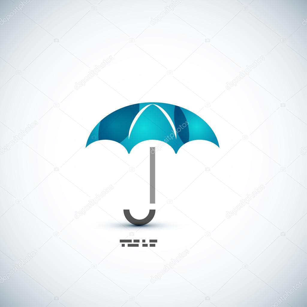 Protection umbrella icon concept