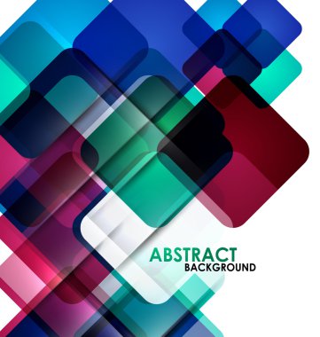 Geometrical squares modern template