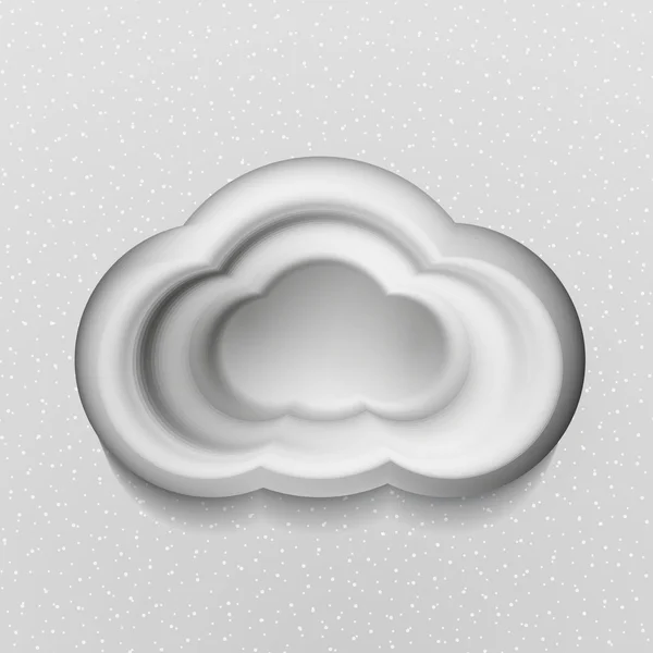 3D vita moln — Stock vektor