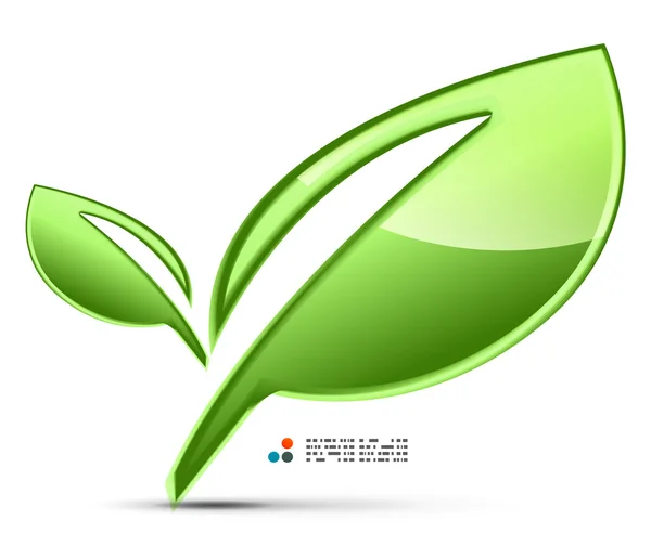 Green leaves vector — Stock Vector