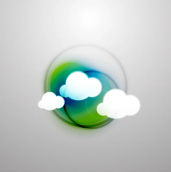 Streszczenie niewyraźne kolorowe chmury — Wektor stockowy