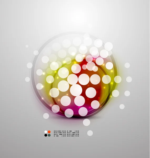 Futuristic colorful circles — Stock Vector