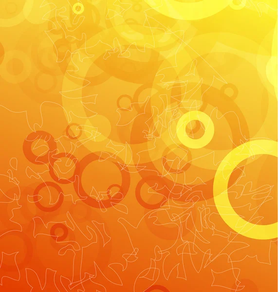 Shiny orange abstract template — Stock Vector