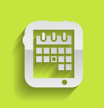 takvim simgesini modern düz tasarım