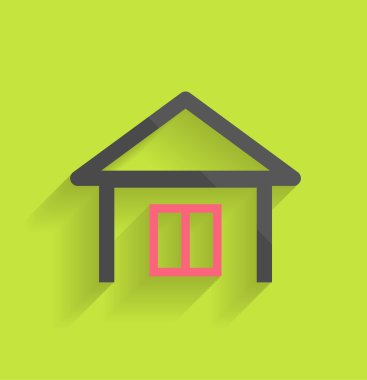 House simge vektör modern düz tasarımı