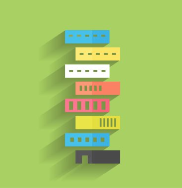 vektör gökdelen simgesi modern düz tasarım