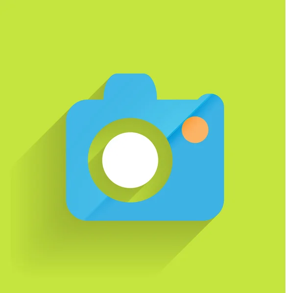 Camera vector pictogram plat modern ontwerp — Stockvector