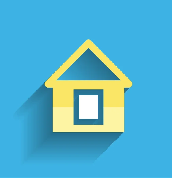 Huis pictogram vector moderne plat ontwerp — Stockvector