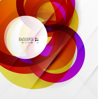 Modern renkli soyut halkalar