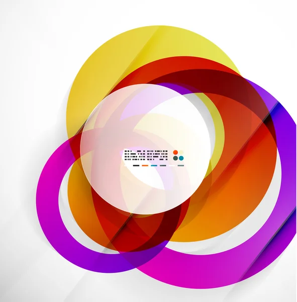 Moderní barevné abstraktní kruhy — Stockový vektor