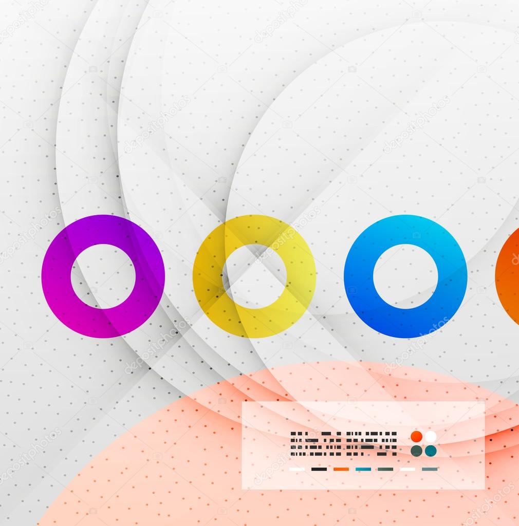 Colorful circles abstract design