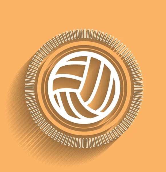 Icône de volley-ball vectoriel design moderne plat — Image vectorielle