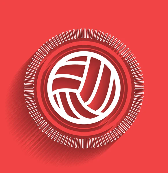 Icône de volley-ball vectoriel design moderne plat — Image vectorielle