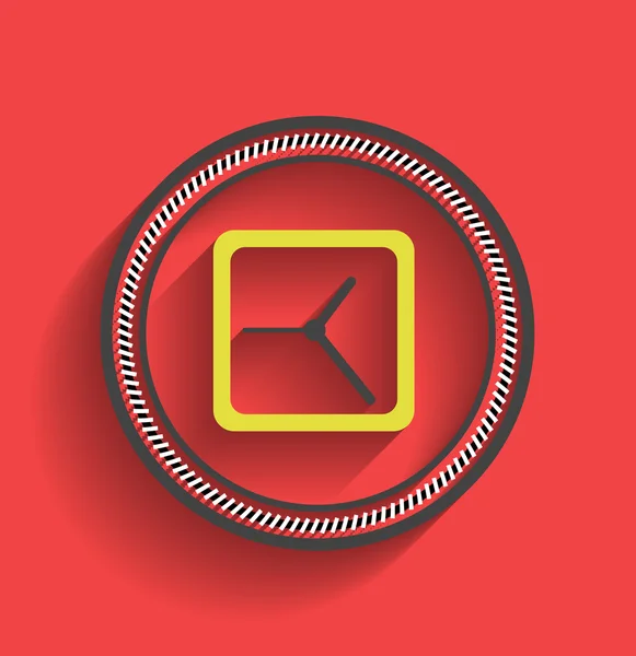 Vector clock icon flat modern design — Stock Vector