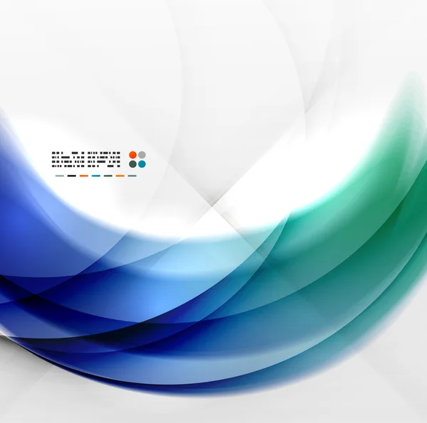 鮮やかな色で抽象的な正方形の背景抽象蓝色旋流设计 — 图库矢量图片