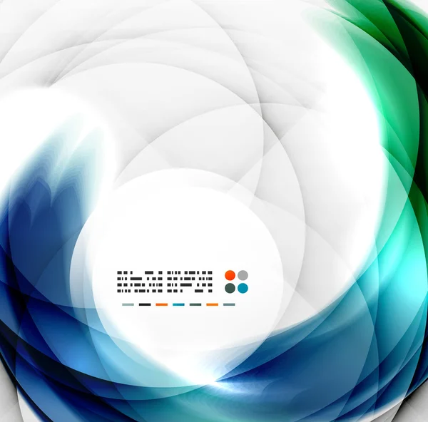 Abstract blue swirl design — Stock Vector