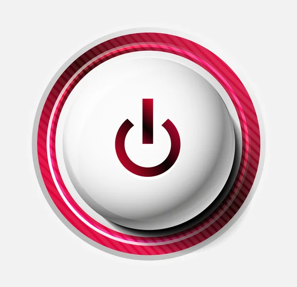 Color power button — Stock Vector