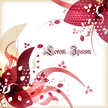 renkli ışık çiçek vektör arka plan