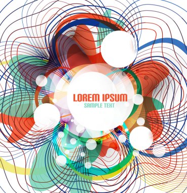 soyut renkli dalga vektör tasarım konuları