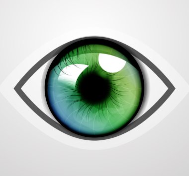 vektör göz