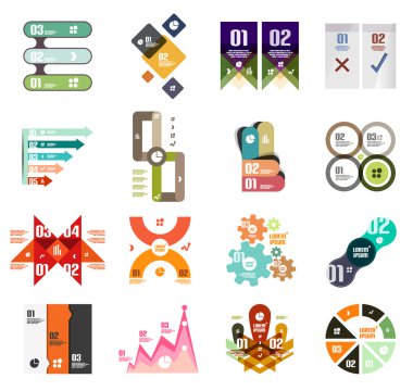 modern Infographic tasarım şablonları