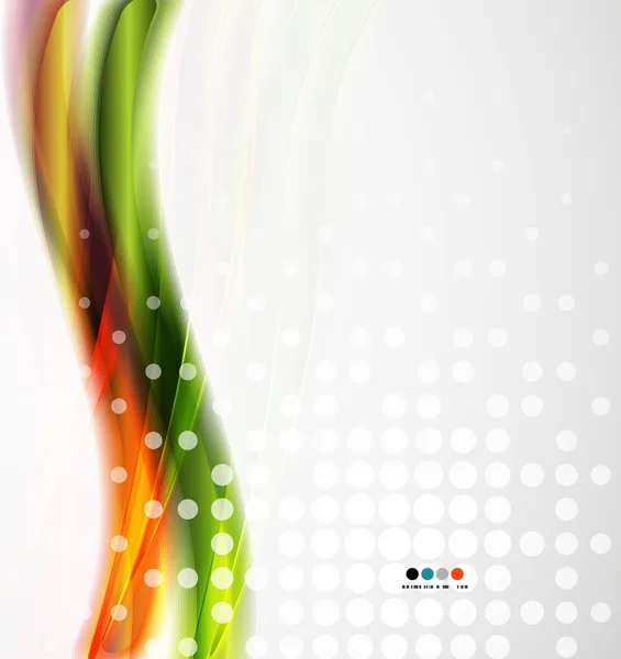 Orange et vert fond flou ligne — Image vectorielle
