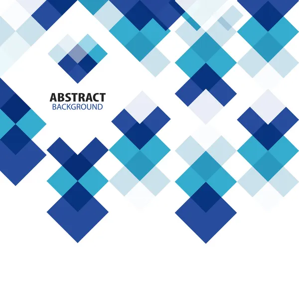 Čtverec modré geometrická abstraktní pozadí Stock Vektory