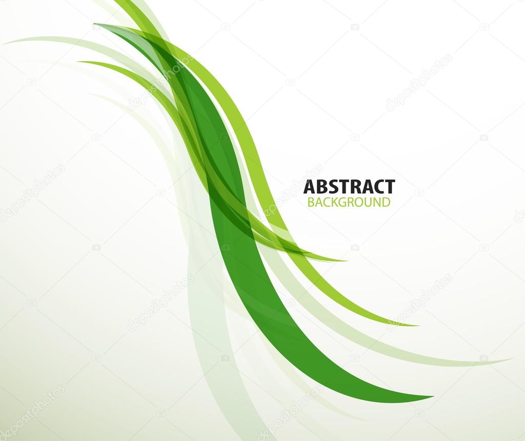 Green eco lines abstract background