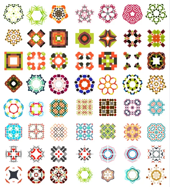 Set of abstract geometric icons / shapes — Stock Vector