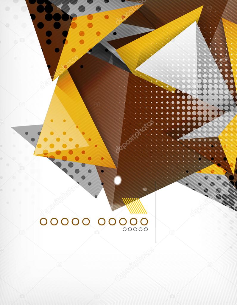 Geometric shape triangle abstract background