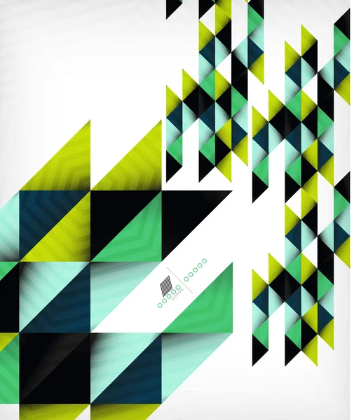 Bunte geometrische Form Dreieck Hintergrund — Stockvektor