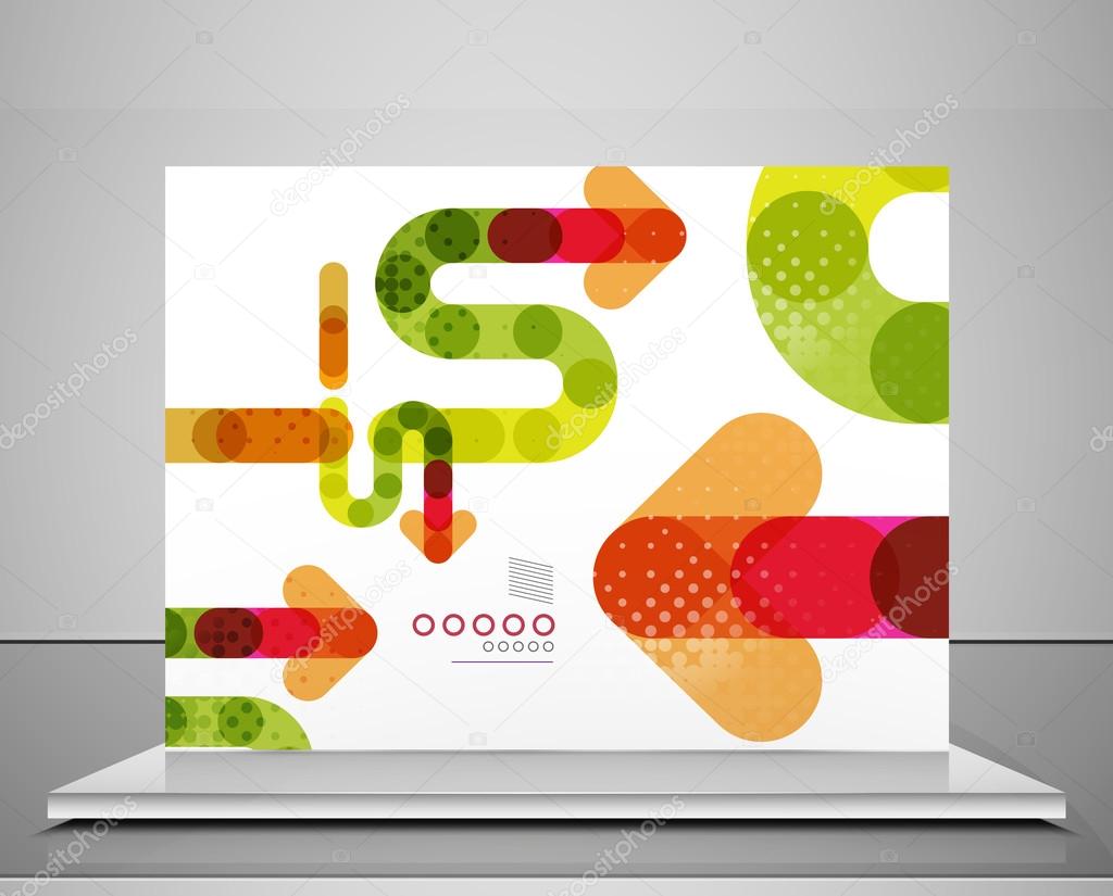 Arrow background abstract geometric template