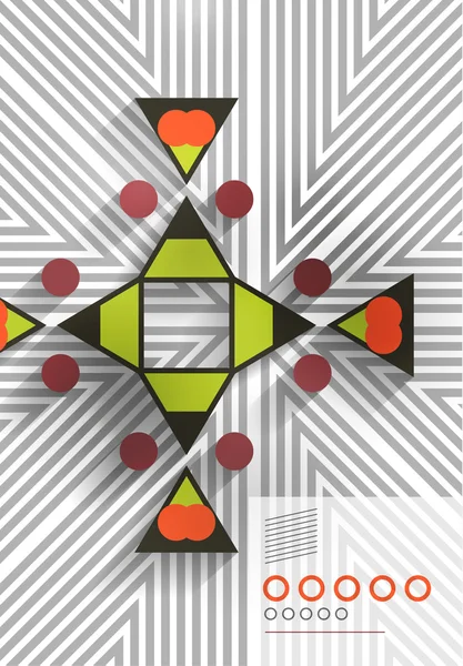 Forme géométrique fond abstrait — Image vectorielle