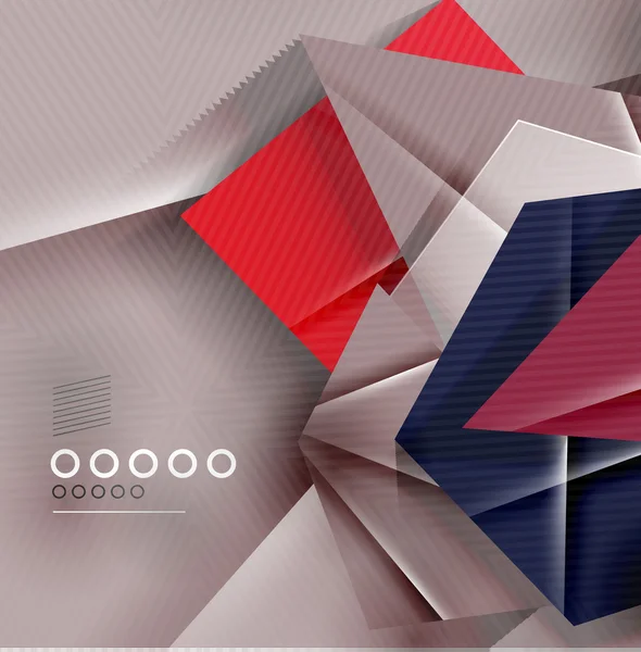 紙ビジネスの三角形の抽象的な背景 — ストックベクタ