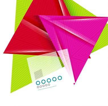 arka kırmızı geometrik plan. vektör