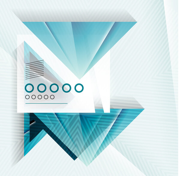 Голубой абстрактный треугольник
