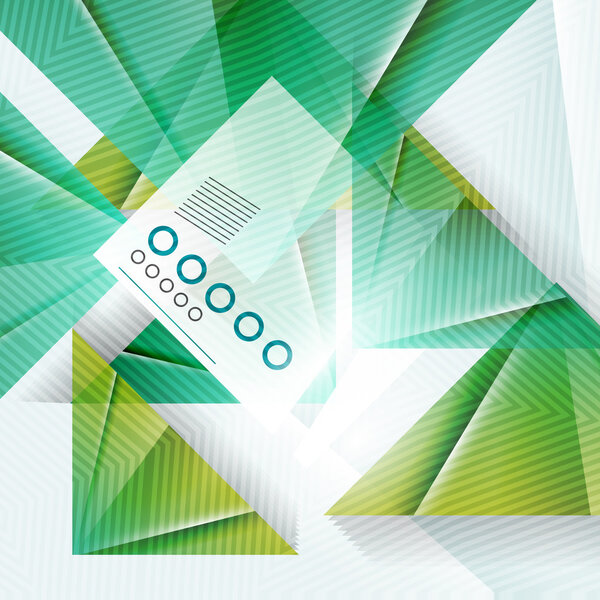 Голубой абстрактный треугольник
