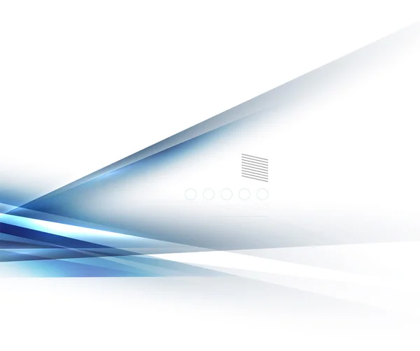 Lumière bleue ombre lignes droites design — Image vectorielle