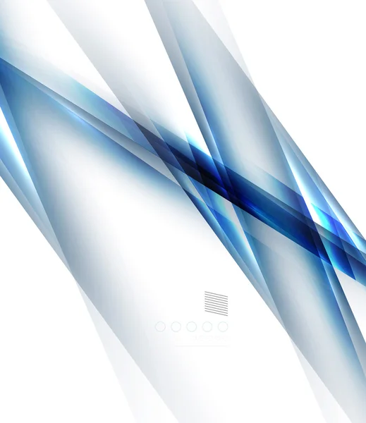 Lumière bleue ombre lignes droites design — Image vectorielle