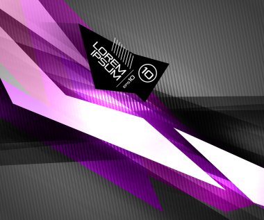 siyah vektör fütüristik parlak çizgiler