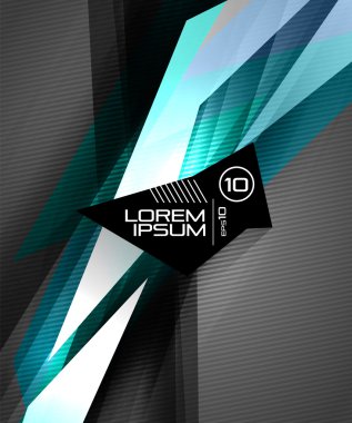 siyah vektör fütüristik parlak çizgiler