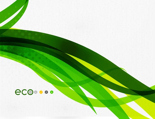 Verde eco natura minimale concetto floreale — Vettoriale Stock