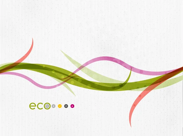 Green eco nature concept floral minimal — Image vectorielle