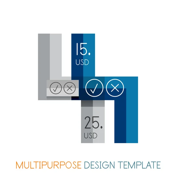 Modelo de design de apresentação de listras de negócios — Vetor de Stock