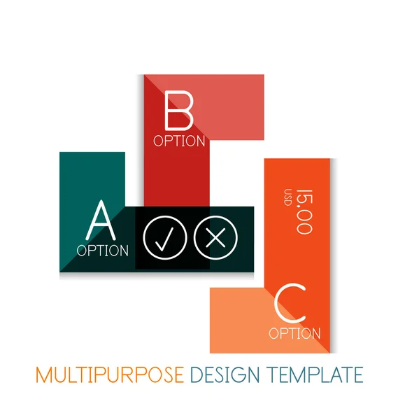 Modelos infográficos geométricos transparentes — Vetor de Stock