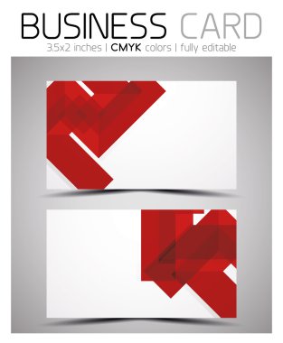 vektör cmyk kartvizit tasarım şablonu