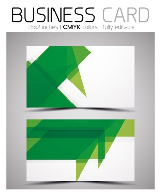 vektör cmyk kartvizit tasarım şablonu