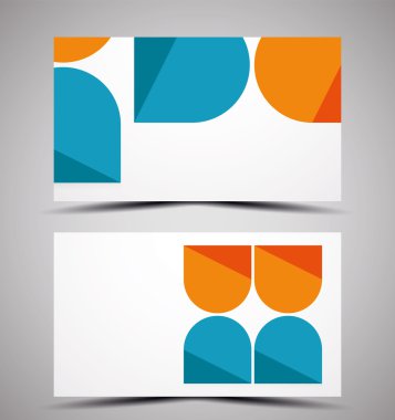 vektör cmyk kartvizit tasarım şablonu