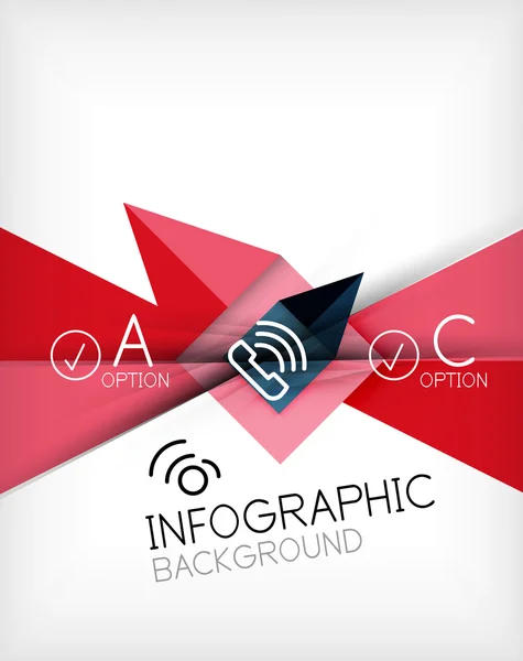 Infographic abstracte achtergrond — Stockvector